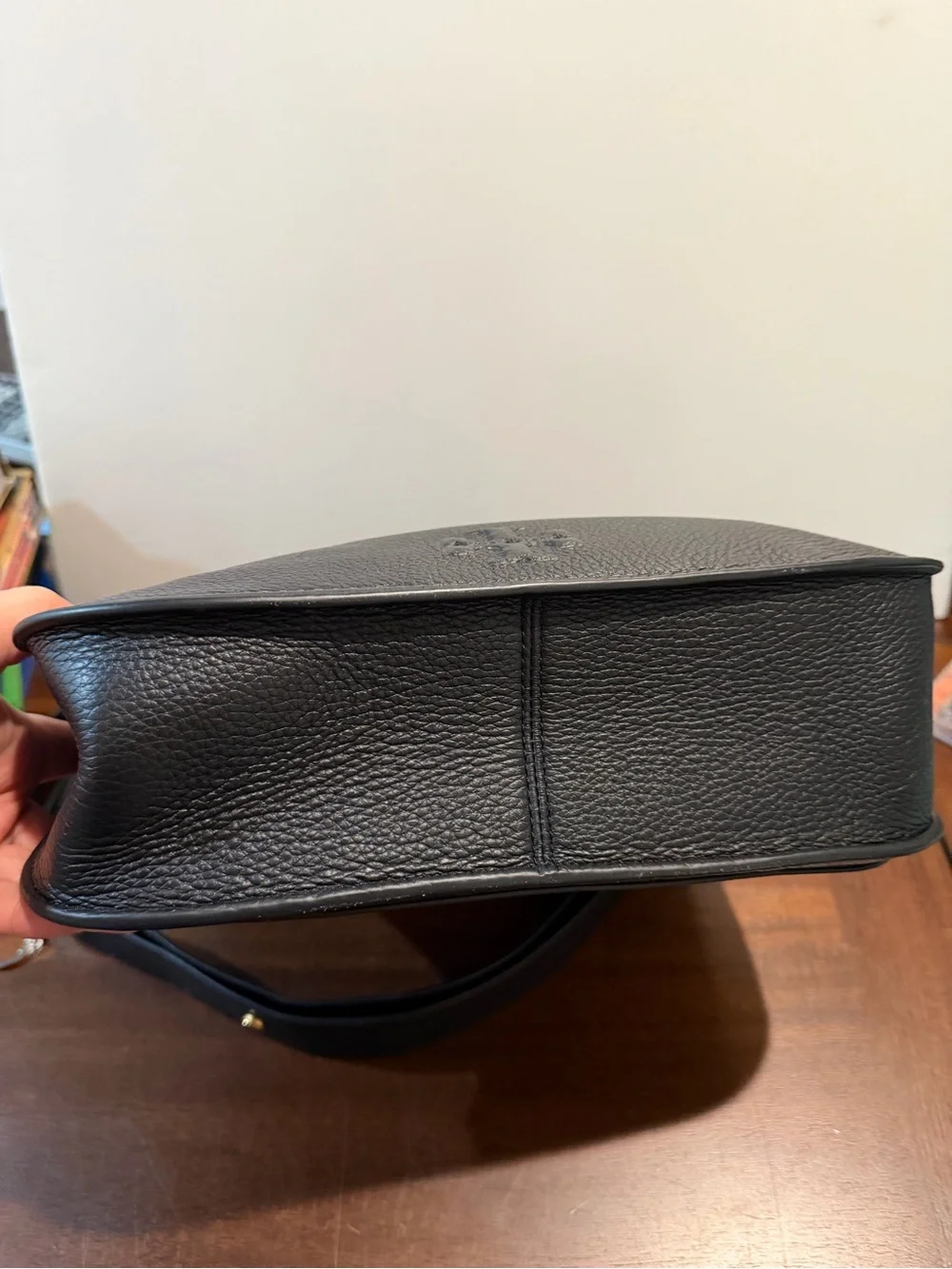 Tory Burch Black Pebbled  Handbag